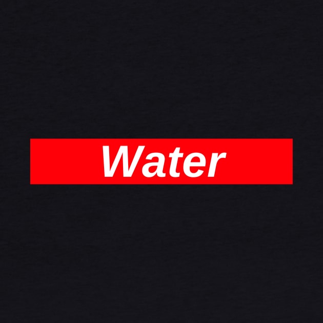 Water // Red Box Logo by FlexxxApparel